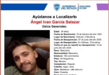 Buscan a Ángel Iván García Salazar; desapareció en Delicias