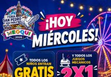 Hoy 2×1 en juegos mecánicos en la Feria San Pedro y San Pablo 2026