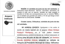 Municipio de Juárez gasta recursos públicos en amparo para ocultar sueldos de familiares de Pérez Cuéllar