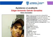 Fiscalía busca a Edgar Armando Galván González, desaparecido en Delicias desde 2024