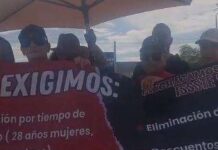 Dan paso libre en caseta de Saucillo en protesta contra la Ley del ISSSTE