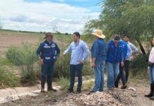 Recorre secretario de Desarrollo Humano y Bien Común zona afectada por lluvias en Delicias