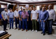 Dialoga alcalde Marco Bonilla con Fernando Suárez y líderes transportistas de Cuauhtémoc