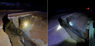 Restricción en la carretera Janos-Sonora por lluvias