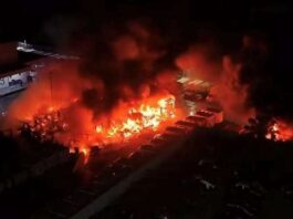 Arden 50 unidades de transporte en incendio en PepsiCo de Matamoros