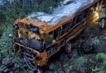 Cae camión 150 metros a barranco en Madera; muere joven menonita y 12 resultan heridos graves