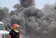 Juárez en emergencia ambiental por incendio en recicladora