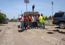 Gobierno de Saucillo intensifica programa de bacheo tras afectaciones por las lluvias