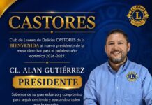 Alan Gutiérrez asume la presidencia del Club de Leones Delicias CASTORES para el periodo 2026-2027