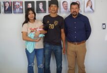 Fito Gardea felicita a familia saucillense por la llegada de Emma Fernanda, nacida en el CESSA Saucillo