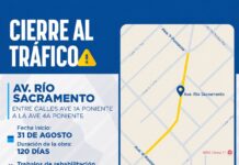 Anuncia JMAS cierre de 120 días en avenida Río Sacramento de Delicias