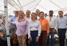 Maru Campos continúa la Ruta Chihuahua en la región centro-sur donde arrancó diversas obras