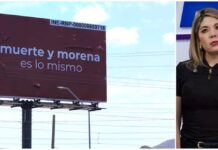 Ordena INE a Daniela Álvarez bajar “espectaculares de la muerte”