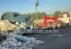 Choque entre dos tráileres deja daños materiales y caos vial en la carretera federal