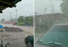 Cae lluvia torrencial en Ahumada