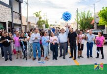 Entregan en Meoqui JMAS y Gobierno Municipal rehabilitación de la calle Eulalio Gómez
