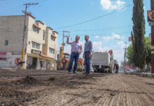 Impulsa Jesús Valenciano histórica rehabilitación de vialidades en Delicias