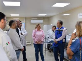 Supervisan Maru Campos y Jesús Valenciano ampliación del Hospital Regional de Delicias