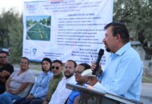 Inaugura Fito Gardea Nueva pavimentación en Naica