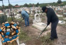 Arrancan trabajos de limpieza en el Panteón Municipal de Saucillo