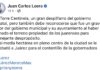 Juan Carlos Loera arremete contra el Estado y el Municipio por el proyecto de la Torre Centinela