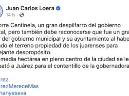 Juan Carlos Loera arremete contra el Estado y el Municipio por el proyecto de la Torre Centinela