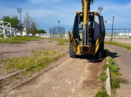 Dan mantenimiento al andador de la Ciudad Infantil para mejorar las condiciones de quienes realizan actividad física