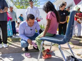 Roberto Carreón y Cáritas llevan Zapatón 2026 a más de 40 niñas y niños de Crece y Brilla