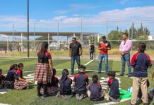 Entrega INMUDEJ material deportivo a escuelas de Laderas del Norte