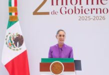 Afirma Sheinbaum haber recorrido 2.6 vueltas a la Tierra en 23 meses