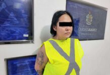 Presentan a mujer que mató a su pareja con un cuchillo en Juárez