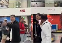 Increpan a Noroña en el AICM y lo llaman “corrupto”
