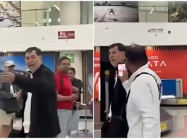 Increpan a Noroña en el AICM y lo llaman “corrupto”