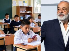 Respalda Carlos Slim regulación de celulares en escuelas