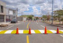 Concluyen rehabilitación de la calle Faisán y Emiliano Zapata con trabajos de pintura y señalización