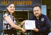 Destaca Miriam Soto trabajo en equipo para Rehabilitación del estacionamiento del CBTa147 de Meoqui