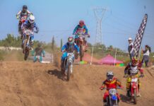Presencia Jesús Valenciano finales del Campeonato Nacional de Motocross en Delicias