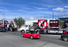 Caravana anti 4T recorrió calles de Ciudad Juárez