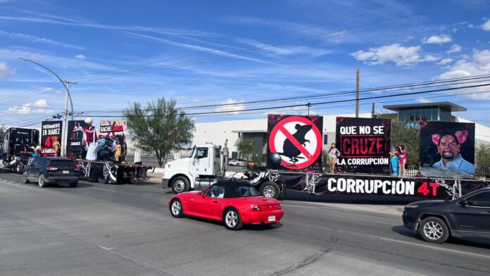 1 Caravana anti 4T recorrió calles de Ciudad Juárez