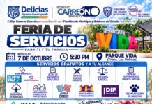 Encabeza Roberto Carreón la “Feria de Servicios” este miércoles en el Parque Vida de Delicias