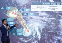 Huracán Trudy categoría 3 se acercará a 65 km de Jalisco y Colima