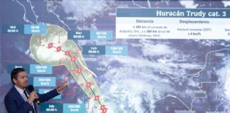Huracán Trudy categoría 3 se acercará a 65 km de Jalisco y Colima