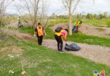 Suman esfuerzos Gobierno Municipal de Meoqui y APTIV, retiran 1.5 toneladas de basura del Río San Pedro