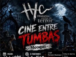 Invita Meoqui a vivir el terror de las leyendas regionales con “Cine entre Tumbas”