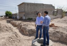 Supervisa Valenciano obras de agua y drenaje en la Revolución; destaca diversas mejoras en la colonia