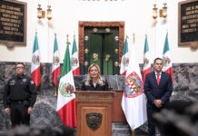 Mensaje de la Gobernadora Maru Campos efectuado en el Salón Gobernadores del Palacio de Gobierno, para anunciar cambios en su Gabinete