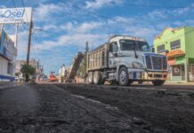 Avanza rehabilitación de la Tercera Poniente; prevén aplicar carpeta asfáltica en los próximos días