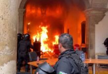 Detienen a 5 por incendios en Congreso y Palacio de Justicia de Jalisco