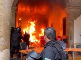 Detienen a 5 por incendios en Congreso y Palacio de Justicia de Jalisco