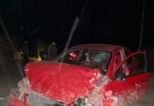 Choque en Rosales deja daños materiales y un menor lesionado